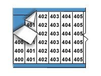 Brady Wire Marker Card Consecutive Numbers 400-424 - lednings/kabelmärkare (förtryckt) WM-400-424-PK