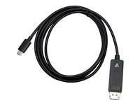 V7 - videoadapterkabel - 24 pin USB-C till DisplayPort - 2 m V7USBCDP14-2M