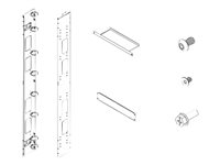 Lenovo ThinkSystem - utbyggnadssats för rack - 42U 4M17A61254