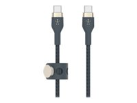 Belkin BoostCharge - USB typ C-kabel - 24 pin USB-C till 24 pin USB-C - 2 m CAB011bt2mBL