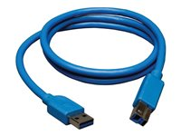 Eaton Tripp Lite Series USB 3.2 Gen 1 SuperSpeed Device Cable (A to B M/M), 3 ft. (0.91 m) - USB-kabel - USB typ A till USB Type B - 91 cm U322-003