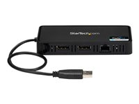 StarTech.com USB 3.0 mini dockningsstation - Dubbla skärmar USB-A dockningsstation med DisplayPort 4K 60 Hz Video och Gigabit Ethernet - 30 cm kabel - Bärbar USB 3.1 Gen 1 Type-A adapter för bärbar dator - dockningsstation - USB - 2 x DP - 1GbE USBA2DPGB