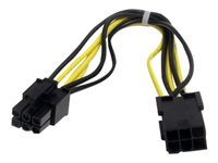 StarTech.com 8in 6 pin PCI Express Power Extension Cable - Power extension cable - 6 pin PCIe power (M) to 6 pin PCIe power (F) - 7.9 in - black - PCIEPOWEXT - förlängningskabel för ström - 6-stifts PCIe-ström till 6-stifts PCIe-ström - 20 cm PCIEPOWEXT