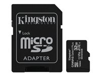 Kingston Canvas Select Plus - flash-minneskort - 32 GB - microSDHC UHS-I SDCS2/32GB-3P1A