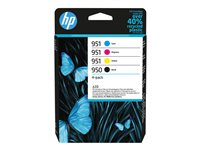 HP 950/951 - 4-pack - svart, gul, cyan, magenta - original - bläckpatron 6ZC65AE#301