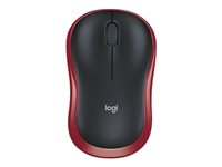 Logitech M185 - mus - 2.4 GHz - röd 910-002237