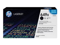 HP 649X - Lång livslängd - svart - original - LaserJet - tonerkassett (CE260X) CE260X