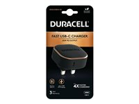 Duracell Duel strömadapter - 24 pin USB-C - 20 Watt DRACUSB18-UK