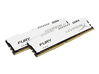 HyperX FURY - DDR4 - sats - 32 GB: 2 x 16 GB - DIMM 288-pin - 2400 MHz / PC4-19200 - ej buffrad HX424C15FWK2/32