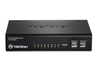 TRENDnet TK CAT508 - omkopplare för tangentbord/video/mus - 8 portar TK-CAT508