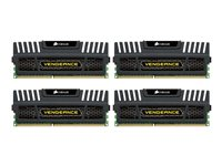 CORSAIR Vengeance - DDR3 - sats - 32 GB: 4 x 8 GB - DIMM 240-pin - 1600 MHz / PC3-12800 - ej buffrad CMZ32GX3M4X1600C10