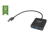 Vision - extern videoadapter - svart TC-USBVGA