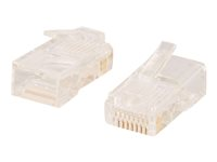 C2G RJ45 Cat5E Modular Plug for Round Stranded Cable - nätverkskontakt 88123