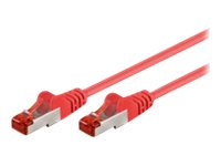 MicroConnect nätverkskabel - 30 m - röd STP630R