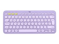 Logitech K380 Multi-Device Bluetooth Keyboard - tangentbord - QWERTY - italiensk - lavender lemonade Inmatningsenhet 920-011160