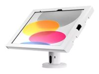 Compulocks iPad 10.9" 10th Gen Swell Enclosure Tilting Stand 4" monteringssats - lutning och vridning - för surfplatta - vit TCDP04W209SWLW