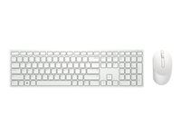 Dell Pro KM5221W - sats med tangentbord och mus - QWERTY - spansk - vit KM5221W-WH-SPN