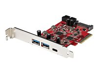 StarTech.com 5-ports USB PCIe-kort - 10 Gbps USB 3.1 Gen 2 PCIe-kort med 1x USB-C och 2x USB-A - 1x 2-ports IDC (intern 5 Gbps USB-expansion) - USB C PCI Express-kontrollerkort - USB-adapter - PCIe 3.0 x4 - USB-C 3.1 Gen 2 x 2 + USB-C 3.2 Gen 2 x 1 PEXUSB312A1C1H