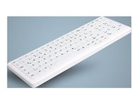 Active Key AK-C7000 - tangentbord - sanerbart, kompakt, hygieniskt, med knappsats - QWERTY - spansk - vit Inmatningsenhet AK-C7000F-U1-W/SP