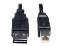 Eaton Tripp Lite Series Universal Reversible USB 2.0 Cable (Reversible A to B M/M), 3 ft. (0.91 m) - USB-kabel - USB typ B till USB - 91 cm UR022-003