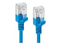 MicroConnect nätverkskabel - 7.5 m - blå V-FTP6A075B-SLIM