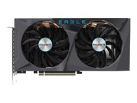 Gigabyte GeForce RTX 3060 EAGLE 12G (rev. 2.0) - grafikkort - GF RTX 3060 - 12 GB GV-N3060EAGLE-12GD 2.0