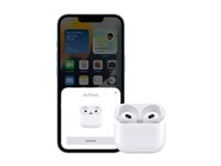 Apple AirPods with Lightning Charging Case 3:e generationen - True wireless-hörlurar med mikrofon MPNY3ZM/A