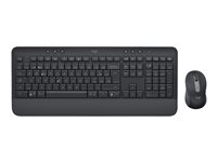 Logitech Signature MK650 Combo for Business - sats med tangentbord och mus - AZERTY - fransk - grafit Inmatningsenhet 920-010995