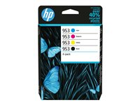 HP 953 - 4-pack - svart, gul, cyan, magenta - original - bläckpatron 6ZC69AE