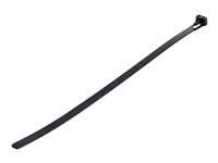 StarTech.com 10"(25cm) Reusable Cable Ties, 1/4"(7mm) wide, 2-1/2"(65mm) Bundle Dia. 50lb(22kg) Tensile Strength, Releasable Nylon Ties, Indoor/Outdoor, 94V-2/UL Listed, 100 Pack, Black - Nylon 66 Plastic - TAA (CBMZTRB10BK) - kabelsamlare - TAA-kompatibel CBMZTRB10BK