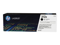 HP 312X - Lång livslängd - svart - original - LaserJet - tonerkassett (CF380X) CF380X