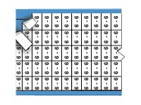 Brady Micro Solid Numbers Wire Marker Card Legend: 6 - lednings/kabelmärkare (förtryckt) TMXM-6-PK