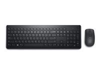 Dell Wireless Keyboard and Mouse KM3322W - sats med tangentbord och mus - QWERTZ - tjeckisk/slovakisk - svart Inmatningsenhet KM3322W-R-CSK