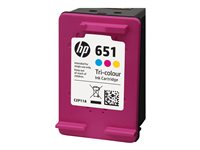 HP 651 - färg (cyan, magenta, gul) - original - Ink Advantage - bläckpatron C2P11AE#BHK