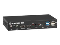 Black Box 4K HDMI Dual-Monitor KVM Switch KVD200-2H - omkopplare för tangentbord/video/mus/ljud/USB - 2 portar KVD200-2H