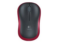 Logitech M185 - mus - 2.4 GHz - röd 910-002240