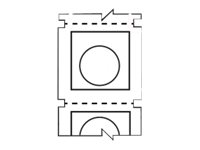 Brady Engraved Plate Replacement B-593 Raised Profile - etiketter - blank - 200 etikett (er) - 38.1 x 30.48 mm B30EP-167U-593-WT