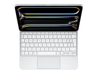 Apple Magic Keyboard - tangentbord och foliefodral - med pekdyna - QWERTY - internationell engelska - vit Inmatningsenhet MWR03Z/A