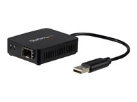 StarTech.com USB to Fiber Optic Converter - Open SFP - 100Mbps - Windows & Linux - USB to Ethernet Adapter - USB Network Adapter (US100A20SFP) - nätverksadapter - USB 2.0 - SFP (mini-GBIC) x 1 US100A20SFP