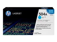 HP 504A - cyan - original - LaserJet - tonerkassett (CE251A) CE251A