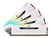 CORSAIR Vengeance RGB PRO SL - DDR4 - sats - 64 GB: 4 x 16 GB - DIMM 288-pin - 3200 MHz / PC4-25600 - ej buffrad CMH64GX4M4E3200C16W