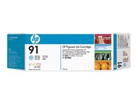 HP 91 - ljus cyan - original - DesignJet - bläckpatron C9470A