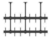 Multibrackets M Pro MBC3X2U monteringssats - för 6 LCD-bildskärmar - svart 7350073733569