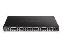 D-Link DGS 1250-52XMP - switch - 52 portar - smart - rackmonterbar DGS-1250-52XMP