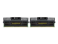 CORSAIR Vengeance - DDR3 - sats - 8 GB: 2 x 4 GB - DIMM 240-pin - 1600 MHz / PC3-12800 - ej buffrad CMZ8GX3M2A1600C9