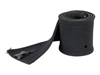 StarTech.com Kabelstrumpa i neopren på 1 m med dragkedja och spänne - diameter på 3 cm - Dator/nätverk/AV-sladdskydd - Flexibelt kabelarrangemang - Svart - kabelhanteringsfodral WKSTNCMZP