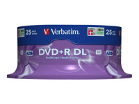 Verbatim - DVD+R DL x 25 - 8.5 GB - lagringsmedier 43757