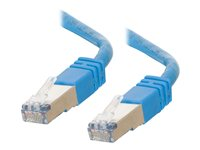 C2G Cat5e Booted Shielded (STP) Network Patch Cable - patch-kabel - 4 m - blå 83773