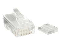 StarTech.com Cat 6 RJ45 Stranded Modular Plug Connector - 50 Pack (CRJ45C6STR50) - nätverkskontakt - klar CRJ45C6STR50