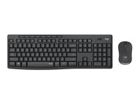 Logitech MK295 Silent - sats med tangentbord och mus - QWERTZ - schweizisk - grafit Inmatningsenhet 920-009796